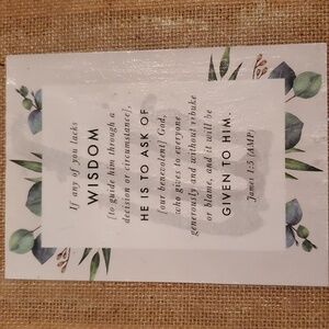 Inspirational Burlap Wall Art with Wisdom Quote